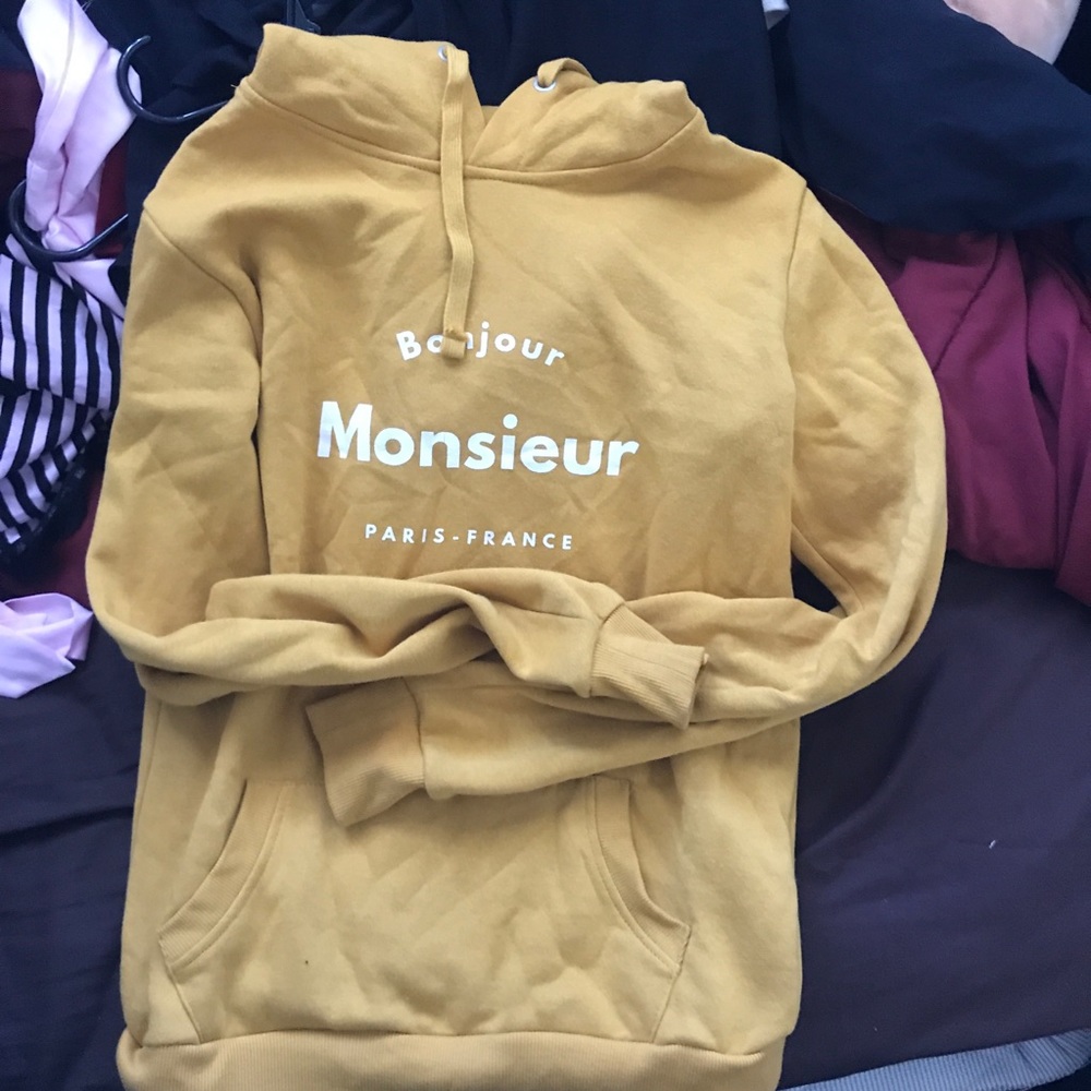 Cotton on mustard hoodie